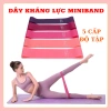 Dây kháng lực mini band đa năng 5 cấp độ - Tập gym, yoga, toàn thân, giá chỉ 12.000đ