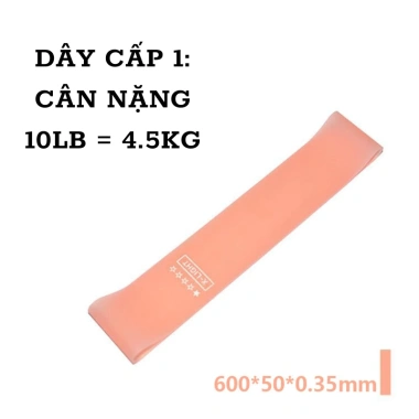 Dây kháng lực mini band đa năng 5 cấp độ - Tập gym, yoga, toàn thân, giá chỉ 12.000đ 10