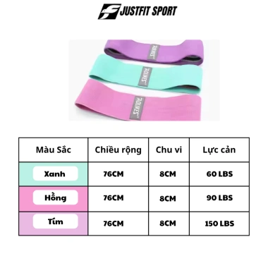 Dây kháng lực Miniband Aolikes JustFit Sport – Đàn hồi tập chân, mông, đùi, gym, bộ đai cho nam nữ, giá 69.000₫