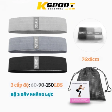 Dây Kháng Lực MiniBand Bộ 3 Tập Mông Aolikes - Tặng Túi Lưới và HDSD - Giá 70.000₫