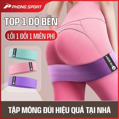 Dây kháng lực miniband Fixbody DKLT09U: Đàn hồi cao cấp, tập chân mông đùi cho nam nữ, giá ưu đãi 48 510₫