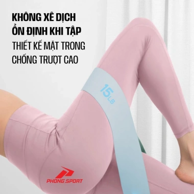Dây kháng lực miniband Fixbody silicone DKLT10L - Tập mông, đùi, tay vai tại nhà