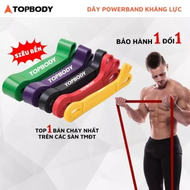 Dây kháng lực Power Band Topbody đa năng DKHAL - Tập thể dục tại nhà, giá 29.000₫