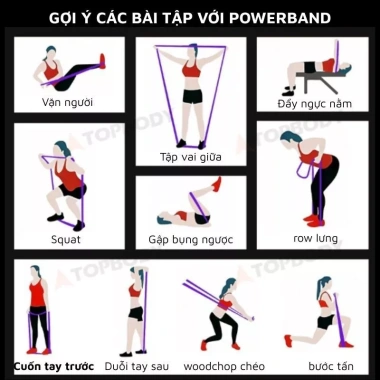 Dây kháng lực Power Band Topbody đa năng DKHAL - Tập thể dục tại nhà, giá 29.000₫ 7 Dây kháng lực Power Band Topbody đa năng DKHAL - Tập thể dục tại nhà, giá 29.000₫ 7