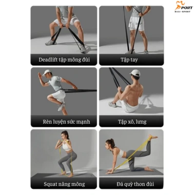 Dây Kháng Lực Powerband Đa Năng Tập Gym Yoga Toàn Thân Tại Nhà Giá 39.000đ 2 Dây Kháng Lực Powerband Đa Năng Tập Gym Yoga Toàn Thân Tại Nhà Giá 39.000đ 2