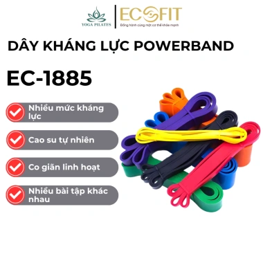 Dây kháng lực POWERBAND - Tập Gym Yoga, tăng cơ giảm mỡ, đủ mức kháng, chỉ 25.000 VND
