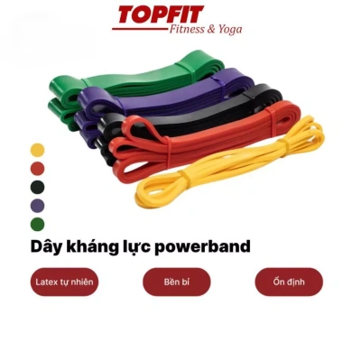 Dây Kháng Lực Powerband TOPBODY Đa Năng - Tập Tại Nhà, Giá 35.000 (Giảm 44.800) 2