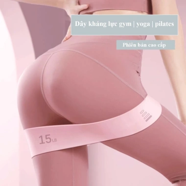 Dây kháng lực silicon nâng cấp cho gym yoga - miniband độ mông đùi 49k giảm giá