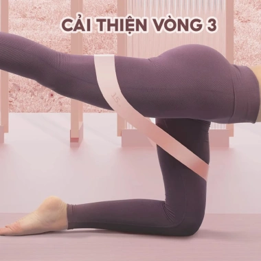 Dây kháng lực silicon nâng cấp cho gym yoga - miniband độ mông đùi 49k giảm giá