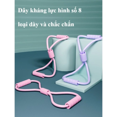 Dây kháng lực số 8 đàn hồi – Gym yoga tại nhà, mở vai, giảm mỡ tay chân, giá 14.500đ
