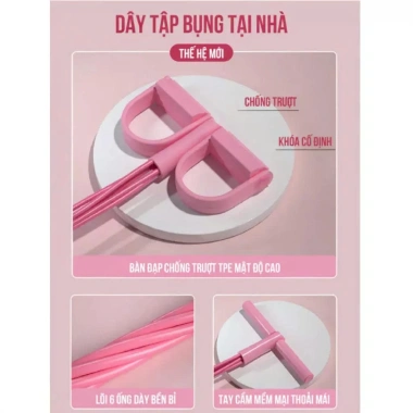Dây Kháng Lực Tập Bụng 6 Ống Cao Su Tập Tại Nhà Dáng Chuẩn Eo Thon Chỉ 49.000₫ 9