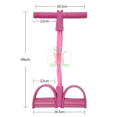 Dây kháng lực tập gym 4-6 ống Siêu Rẻ - Giảm mỡ bụng, tay, vai, lưng tại nhà, chỉ 39.000 VND