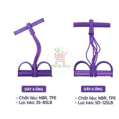 Dây kháng lực tập gym 4-6 ống Siêu Rẻ - Giảm mỡ bụng, tay, vai, lưng tại nhà, chỉ 39.000 VND 4 Dây kháng lực tập gym 4-6 ống Siêu Rẻ - Giảm mỡ bụng, tay, vai, lưng tại nhà, chỉ 39.000 VND 4