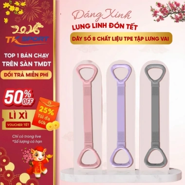 Dây kháng lực TKSport số 8 TPE dày 3mm - Tập vai, lưng tại nhà, 59.000đ