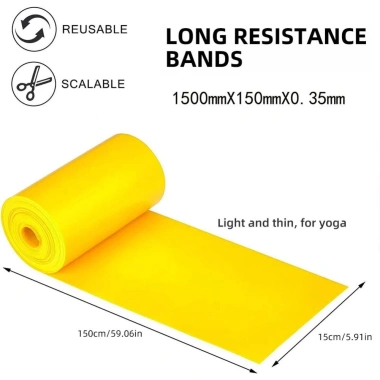 Dây kháng lực Yoga đàn hồi đa màu sắc – Tập tại nhà, giảm 20%