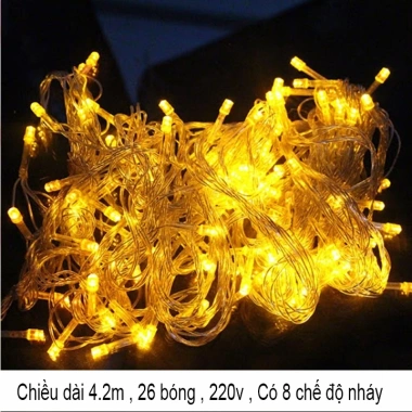 Dây LED Chớp Nhiều Màu 4M - 26 Bóng Trang Trí Noel & Tết 2.025 Giá Ưu Đãi 16.500₫ 9 Dây LED Chớp Nhiều Màu 4M - 26 Bóng Trang Trí Noel & Tết 2.025 Giá Ưu Đãi 16.500₫ 9