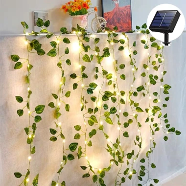 Dây leo giả LED 2m - Trang trí cửa sổ, tường, văn phòng, quán cà phê, chỉ 7.000 VND