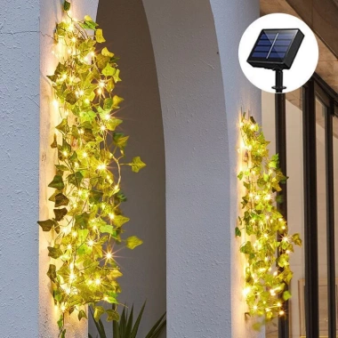 Dây leo giả LED 2m - Trang trí cửa sổ, tường, văn phòng, quán cà phê, chỉ 7.000 VND