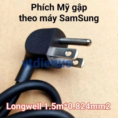 Dây Nguồn AC Mỹ 2 đầu gập, Bộ chuyển đổi NEMA 5-15P sang IEC C13, Cáp dài 18AWG cho PC, PSU, TV - Giá 146.000 VND 5 Dây Nguồn AC Mỹ 2 đầu gập, Bộ chuyển đổi NEMA 5-15P sang IEC C13, Cáp dài 18AWG cho PC, PSU, TV - Giá 146.000 VND 5