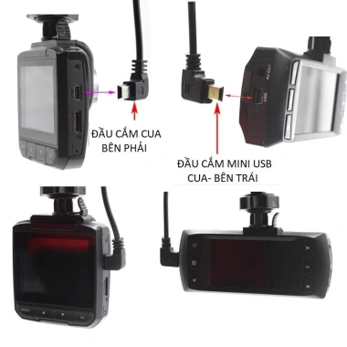 Dây nguồn cam hành trình xe hơi, cáp cắm 2 cổng sạc điện thoại, giá chỉ 35.000₫