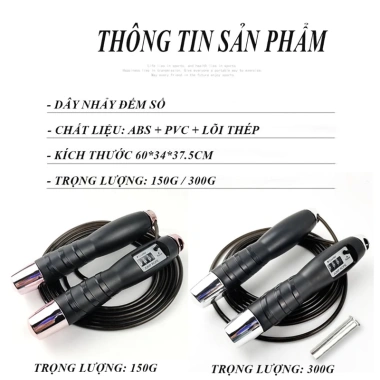 Dây nhảy thể lực đàn hồ - Luyện tập thể dục, thể thao tiện lợi tại nhà, chỉ 26.798₫ 5