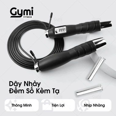 Dây nhảy thể lực đàn hồi kèm tạ, đếm số - Luyện tập thể dục, thể thao tiện lợi tại nhà, giá ưu đãi 65.000 VND 2