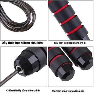 Dây Nhảy Thể Lực Đếm Số Tập Cao Cấp Đa Màu Topbody AllSport DNHAY06 Giảm Cân