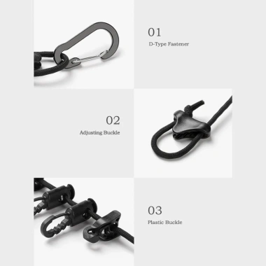 Dây phơi ZHUXAOWAN chống gió, tiết kiệm không gian, du lịch - 83.270₫ 3