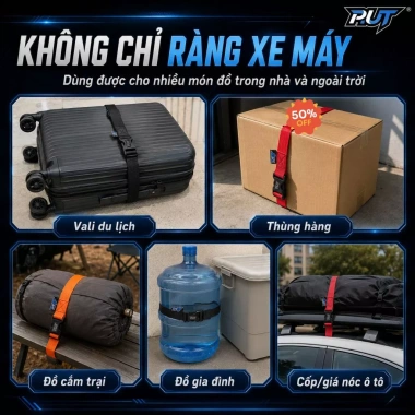 Dây Ràng Balo Phượt ZDK MK03 Đa Năng Buộc Đồ Xe Máy, Dây Poly Khóa Cài An Toàn, Dễ Dùng Cho Mọi Xe - Giá 49.900 VND 7