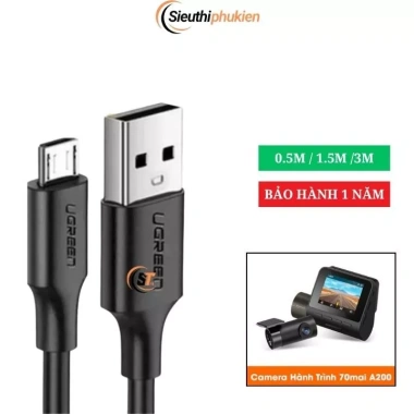 Dây sạc Camera hành trình 70mai A200 cao cấp, đa độ dài 0.5-3m, bảo hành 1 năm, giảm giá 59.000 VND Dây sạc Camera hành trình 70mai A200 cao cấp, đa độ dài 0.5-3m, bảo hành 1 năm, giảm giá 59.000 VND