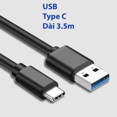 Dây sạc camera hành trình Type C 3.5m - Độ dài chuẩn, cắm nhanh, giá chỉ 35.000₫ Dây sạc camera hành trình Type C 3.5m - Độ dài chuẩn, cắm nhanh, giá chỉ 35.000₫