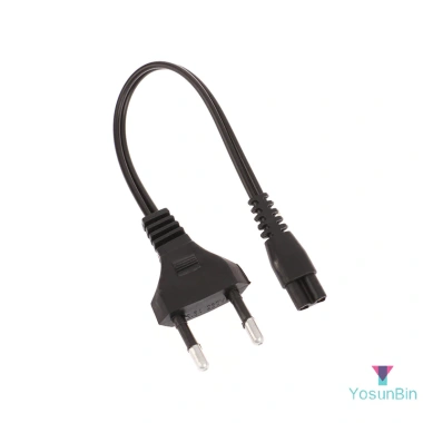 Dây sạc Đen EU 220V AC lỗ kép đa năng cho đèn pin Yosunbin 1.101/1.106/1.108 - Giá 28.200₫
