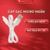 Dây sạc Micro USB 20cm 2A cho pin dự phòng, loa Bluetooth, quạt mini - DS20CM 7.998 VND