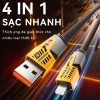 Dây sạc nhanh 4 trong 1 65W 88.490 - Giá 24.999₫, chuẩn cho mọi thiết bị 2