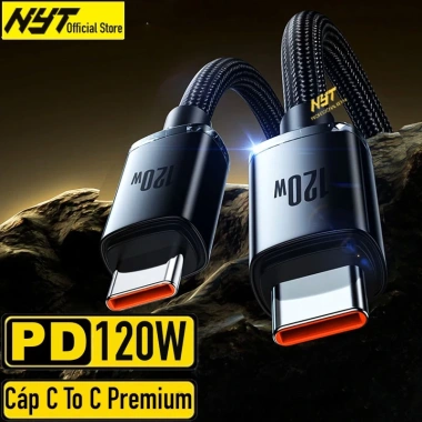 Dây Sạc Nhanh Type C 120W NYT N91 Kim Nhôm Cao Cấp - Tốc Độ PD Đỉnh, Giá 90K 10 Dây Sạc Nhanh Type C 120W NYT N91 Kim Nhôm Cao Cấp - Tốc Độ PD Đỉnh, Giá 90K 10