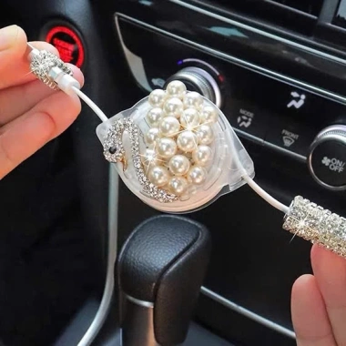 Dây sạc tẩu đính đá sang trọng cho xe ô tô - Hàng cao cấp Ds01, giá 79.990 VND 6