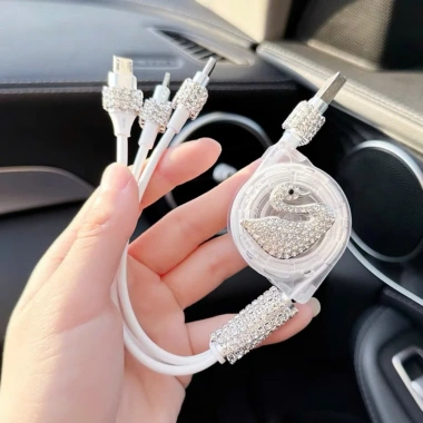 Dây sạc tẩu đính đá sang trọng cho xe ô tô - Hàng cao cấp Ds01, giá 79.990 VND 7