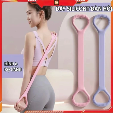 Dây Số 8 Silicon Kháng Lực Đa Năng – Kéo Mở Vai, Tập Gym, Yoga, Tay, Mông – Giá 55.000 VND