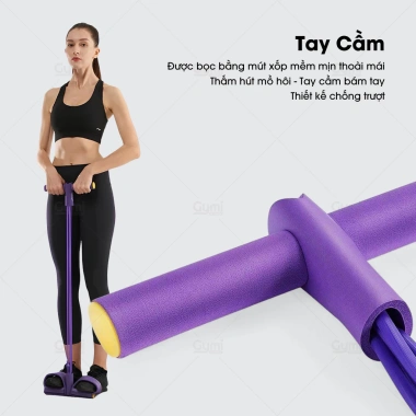Dây tập bụng đàn hồi kháng lực 4 và 6 ống cao su - tập tại nhà chỉ 49.000đ giảm 9.800đ 4