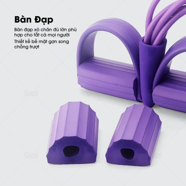 Dây tập bụng đàn hồi kháng lực 4 và 6 ống cao su - tập tại nhà chỉ 49.000đ giảm 9.800đ 5