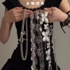 Dây thắt lưng bướm kim loại bạc phong cách boho cổ điển cho nữ đi váy - nhẹ