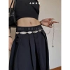 Dây thắt lưng bướm kim loại bạc phong cách boho cổ điển cho nữ đi váy - nhẹ 2