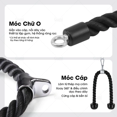 Dây Thừng Kéo Tập Cơ Tay & Bụng - Giá 140.000đ, Tăng Sức Mạnh, Đỡ Đánh Đầu, Đánh Giá Tốt
