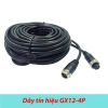 Dây tín hiệu camera xe tải GX12 4P 4 chân, jack vặn, dài 2-5m, giá ưu đãi 35.000đ