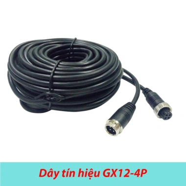 Dây tín hiệu camera xe tải GX12 4P 4 chân, jack vặn, dài 2-5m, giá ưu đãi 35.000đ