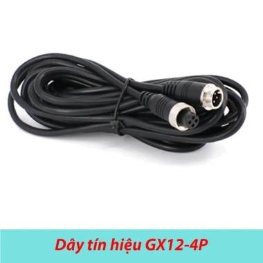 Dây tín hiệu camera xe tải GX12 4P 4 chân, jack vặn, dài 2-5m, giá ưu đãi 35.000đ