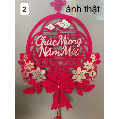 Dây treo chữ May Mắn đỏ - Trang trí nhà cửa Tết, giá ưu đãi 28.800₫ (giảm từ 36.864₫)