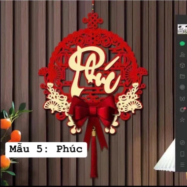 Dây treo chữ May Mắn đỏ - Trang trí nhà cửa Tết, giá ưu đãi 28.800₫ (giảm từ 36.864₫)