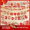 Dây Treo Chữ Trang Trí Tết 2.026 Bính Ngọ - Decor Cổng & Treo Tường Đón Năm Mới