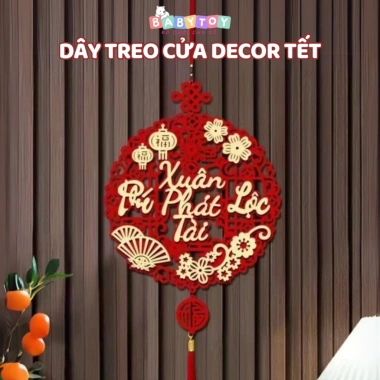 Dây treo cửa phụ kiện decor tết tài lộc 2.025 T15 - Giá chỉ 39.000₫ (giá gốc 49.920₫)